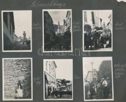 cca 1935 Felvidék: Selmecbányai képek: árusok, piac, Bata cipők... 6 db fotó / Slovakia scenes, Bata shoes