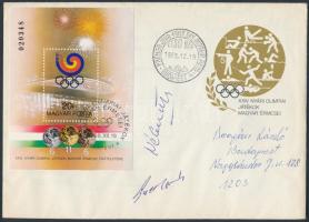 1988 Nébald György (1956- ) olimpiai bajnok kardvívó és Güttler Károly (1968- ) olimpiai bajnok úszó...