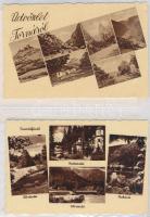 Magyar képeslap gyűjtemény, 166 db 1940 körüli nagyrészt használatlan képeslap, albumban / Hungary p...