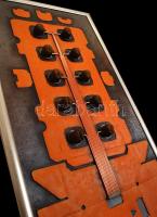 Haraszty István (1934-): Összeszűrők. Vegyes technika, farost, jelzett, keretben, 88×37