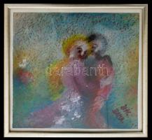 Bada Márta (1951-): Látvány és fény II. Pasztell, papír, jelzett, keretben, 30×40 cm