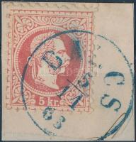 Austria-Hungary-classic postmark &quot;BA(R)CS&quot; blue, &quot;BA(R)CS&quot; kék