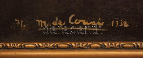 Corini Margit (1897-1982): Korb Henrietta. Olaj, vászon, jelzett, antik keretben, 100×75 cm