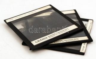 cca 1920 Sarajevo, az Uránia Szemléltető és Taneszközök Gyára által készített és kiadott 3 db vetíth...