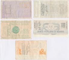 Olaszország 1976-1978. 5db klf csekk T:vegyes
Italy 1976-1978. 5pcs of diff cashier's cheques ...