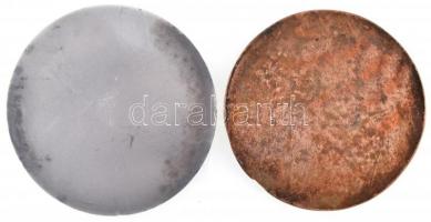 ~1960-1970. "MSZMP-BM-PB" ezüstözött fém emlékérem tokban (90mm) + Diáklányt ábrázoló Br e...