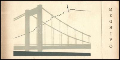 1964 Meghívó az Erzsébet híd átadóünnepségére