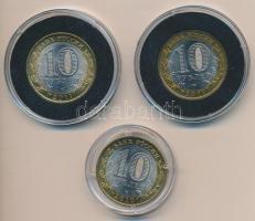 Oroszország 2010-2011. 10R (3xklf) T:1- Russia 2010-2011. 10 Roubles (3xdiff) C:AU