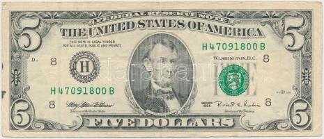 Amerikai Egyesült Államok 1995. 5$ "Lincoln" T:III USA 1995. 5 Dollars "Lincoln" C:F