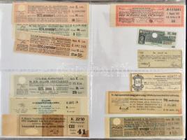 145db-os magyar és külföldi szelvény tétel T:vegyes