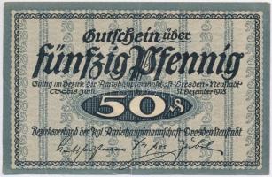 Németország / Weimari Köztársaság / Drezda 1918. 50pf szükségpénz T:III
Germany / Weimar Republic /...