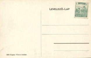 Kondoros, Csárda, Buffalo Bill's Wild West falfestmény; kiadja Kupecz Vilmos