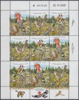 Vögel Kleinbogen Madarak kisív Birds minisheet