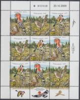 Birds minisheet Madarak kisív Vögel Kleinbogen