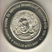 1988. "Győr-Éremgyűjtők" Ag 45g T:PP vastag!