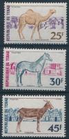 1972 3 klf Háziállat bélyeg Mi 592-593, 594