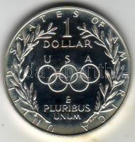 USA 1988. "Olympia-Liberty" 1$ Ag dísztokban + díszdobozban, tanúsítvánnyal T:PP
