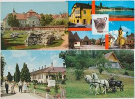 500 db MODERN színes magyar városképes lap dobozban / 500 modern colour Hungarian town-view postcard...