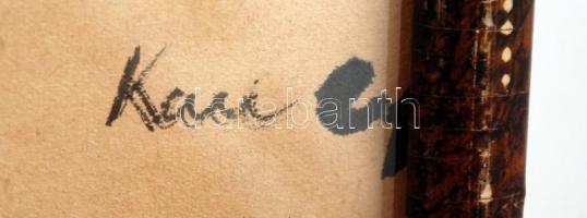 Kass jelzéssel: Férfi fej. Tus, papír, üvegezett keretben, 28×19 cm