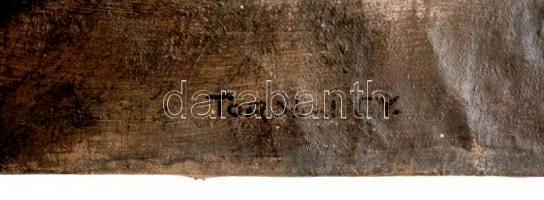 Tornai jelzéssel: A fáraó előtt. Olaj, vászon, 36×50 cm