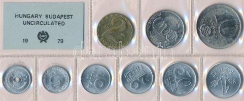 1979. 2f-10Ft 9db klf érmés forgalmi sor fóliatokban T:1