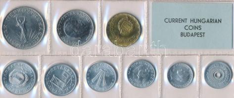 1976. 2f-10Ft 9db klf érmés forgalmi sor fóliatokban T:1
