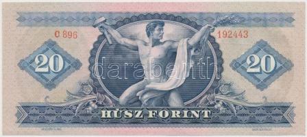 1969. 20Ft nyomdai papírránccal T:I