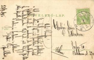 Sopron, Oedenburg; Gruss vom Oedenburger Jahrmarkt / Vásár, piac, L. F. Kummert kiadása (EK)