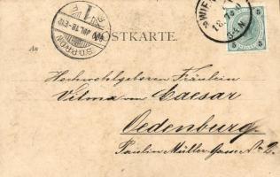 6 db századfordulós romantikus, ill. zsáner képeslap /  6 romantic, idyllic postcards from 1900