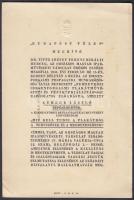 1941 Az Iparművészeti Társulat kiállítási meghívója "Mit kell tudni a plakátról a tervezőnek és a megrendelőnek" címmel