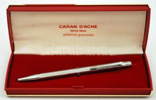 1 db Caran D'Ache golyóstoll tokban, h: 13 cm