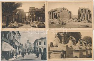67 db RÉGI külföldi városképes lap, vegyes minőség; egyiptomi, amerikai, francia, olasz / 67 old foreign town-view postcards, mixed quality; Egyptian, American, French, Italian