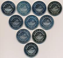 Libéria 2001. 10$ "Szabadság pillanatai" multicolor, 10xklf db T:PP ujjlenyomat
Liberia 2...