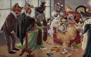 Cats, T.S.N. serie 1077. s: Arthur Thiele