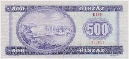 1990. 500Ft nyomdai festékfoltokkal T:II,II- szép papír