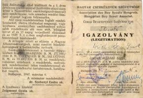 1949. Cserkész igazolvány