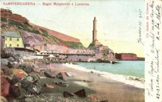 Sampierdarena (Genova), Bagni Margherita, Lanterna / beach, lighthouse (fa)