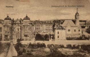 Pozsony, Betegsegélyező és Erzsébet templom / church (Rb)