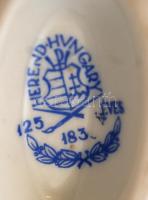 Herendi Viktória mintás fogpiszkáló tartó, kézzel festett, jelzett, hibátlan, m:9 cm