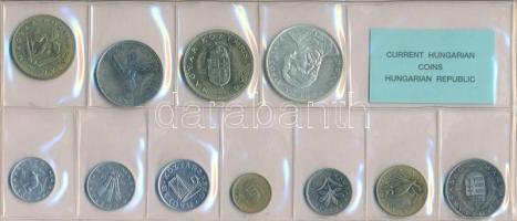 1994. 10f-200Ft 11db klf, forgalmi sor, közte 200ft Ag "Deák", fóliatok több helyen kivágv...