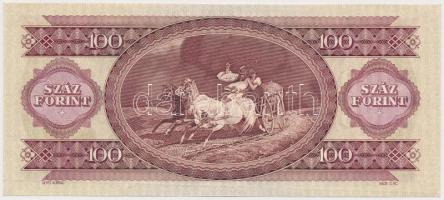 1980. 100Ft nyomdai papírránccal T:I