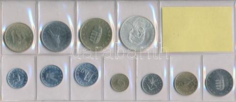 1995. 10f-200Ft 11db klf, forgalmi sor, közte 200ft Ag "Deák" T:1