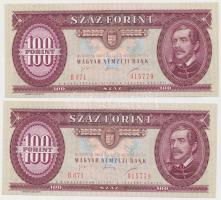 1995. 100Ft (2x) sorszámkövetők T:I