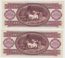 1995. 100Ft (2x) sorszámkövetők T:I