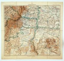 1911 Tobolszk és Akmolinszk (ma: Asztana, Kazakhsztán fővárosa) környéke, orosz nyelvű katonai térké...