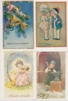 Kb. 96 db MODERN motívumlap reprintekkel; húsvéti üdvözlő / Approx. 96 modern motive cards with some reprints; Easter greeting