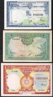 Francia Indokína/Vietnam 1953. 5P T:II+, 10P T:I- + 1954. 1P T:I-