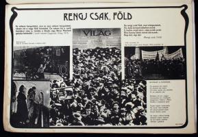 cca 1970 Ady Endre életét bemutató nagyméretű mappa, 17 db nyomattal, Népművelési Propaganda Iroda