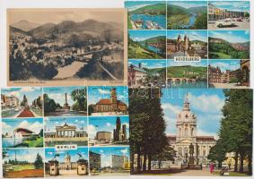 113 db VEGYES külföldi városképes lap; német, NSZK / 113 mixed foreign town-view postcards; German, West Germany