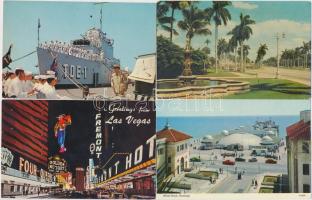 245 db VEGYES külföldi városképes lap; tengerentúli, sok amerikai / 245 mixed foreign town-view post...